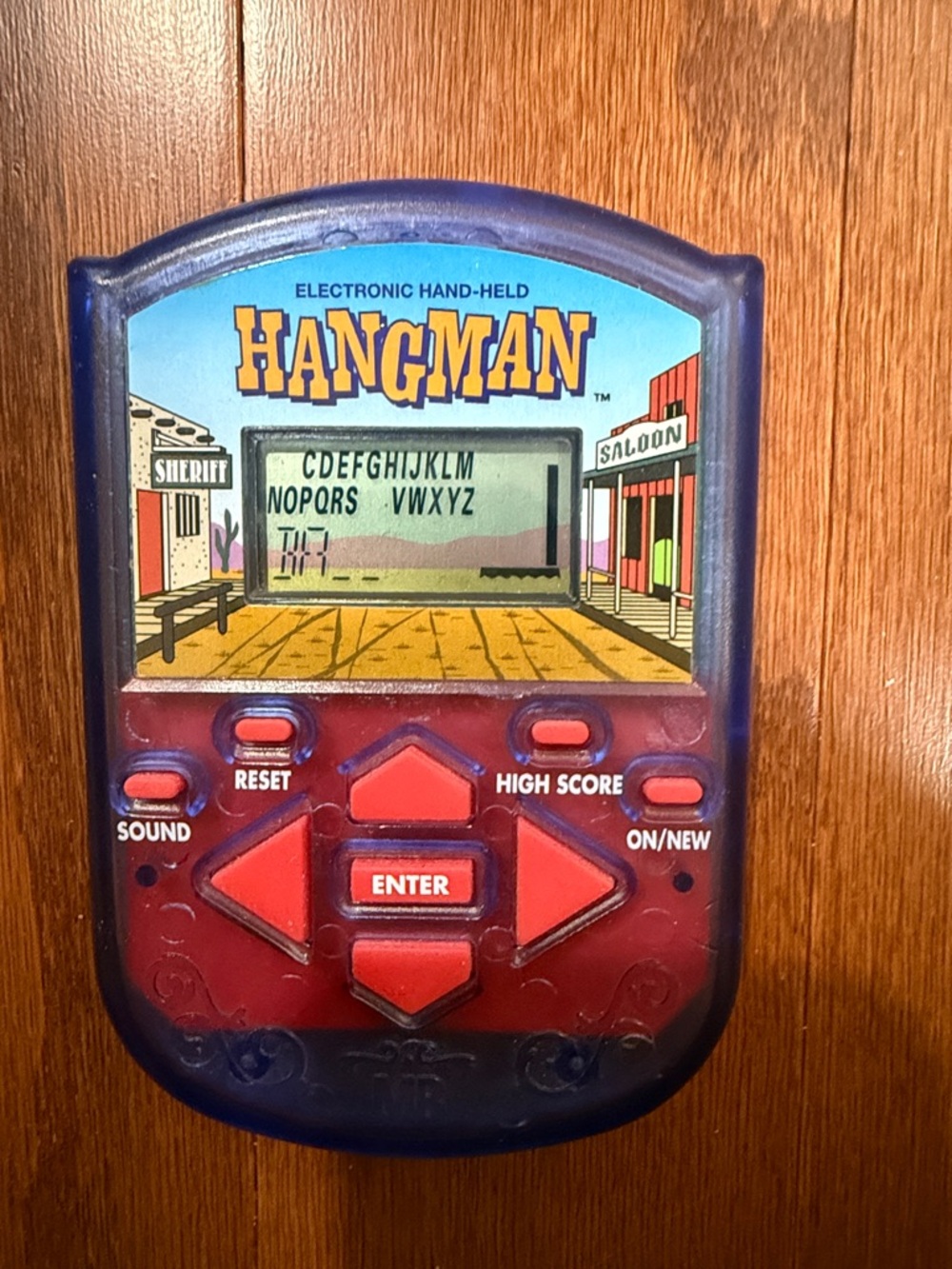 Vintage Electronic Handheld Hangman Game Tested Working Travel Word Game Retro - Picture 1 of 3